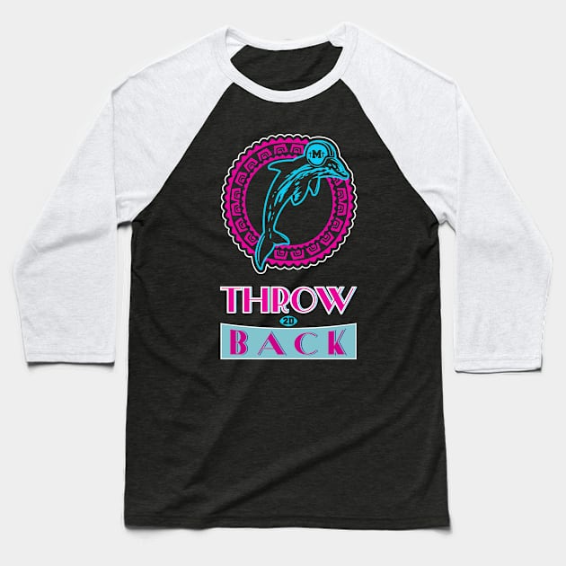 Tua Tagovailoa "Tua Option" Miami Vice Throw to the (2D) Back Baseball T-Shirt by Car Boot Tees